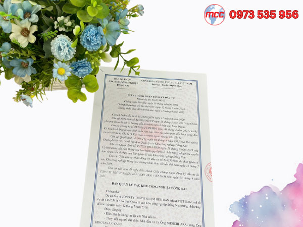 Giấy phép đầu tư tại Bình Phước